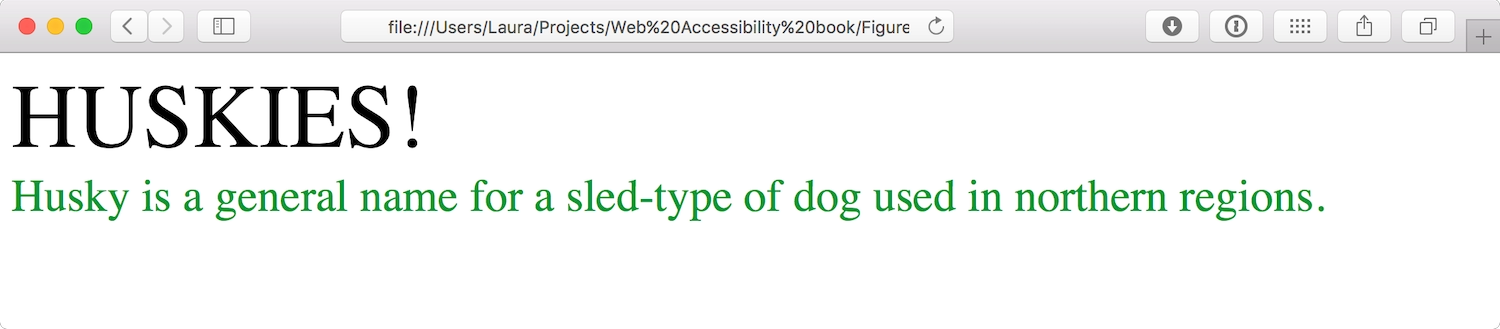 A large title in uppercase and a subheading in smaller green sentence case text.